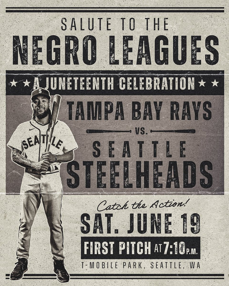 Seattle Mariners on Twitter "We are proud to host Salute to the Negro