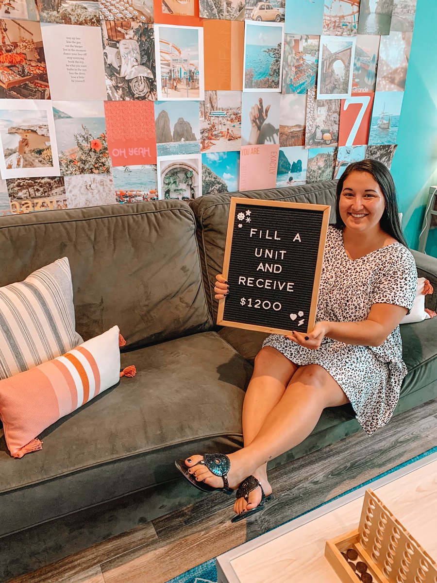 LoftsAtRandall's tweet photo. Are you and your friends still looking for housing?! 
Well, look no further! We have THREE FULL UNITS LEFT!! Secure one of our last units and receive $1,200😱💸 
Feel free to call the office at (910)-599-9677 or email us at lofts.randall@tpco.com to find out more!! https://t.co/ZlHK4BuLyU