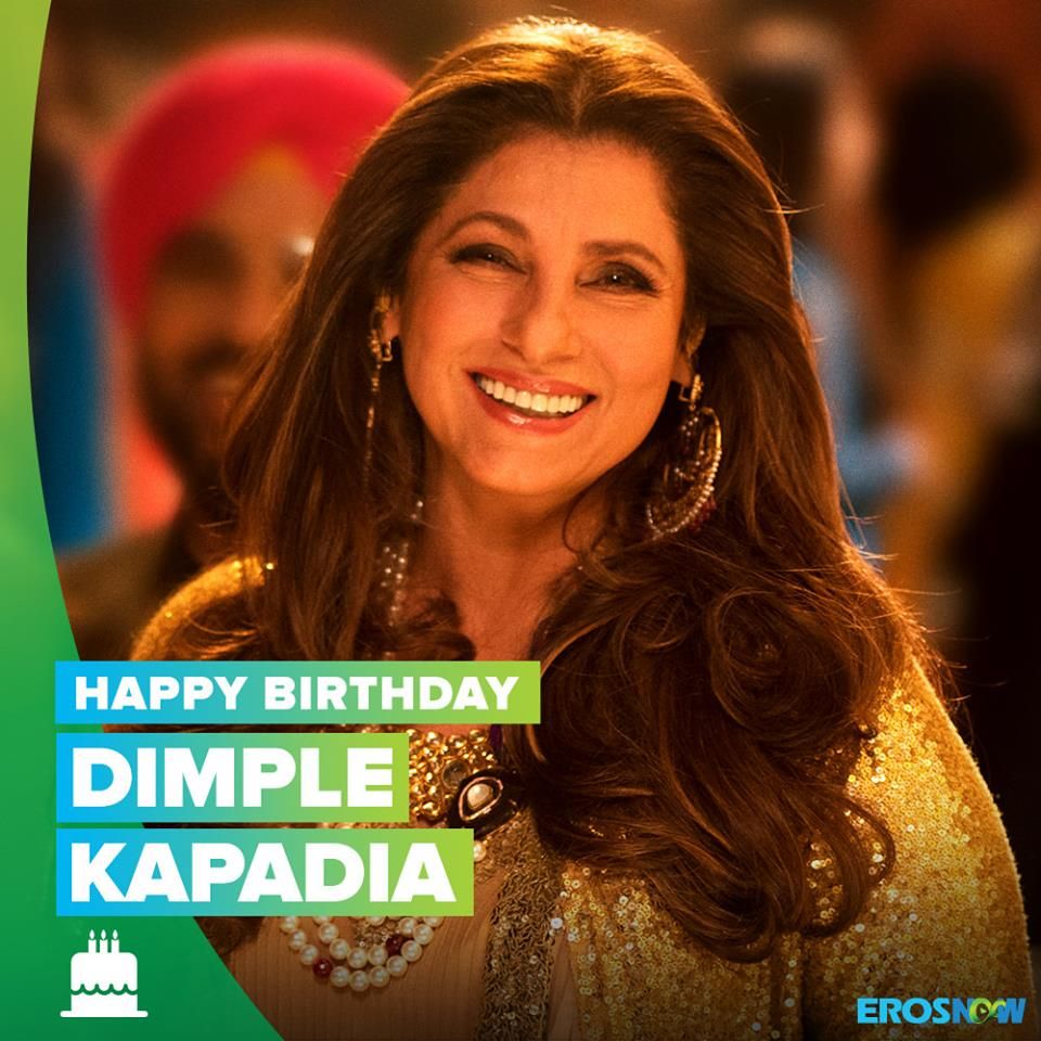 Happy 64th Birthday to Indian Veteran Actress,
Dimple Kapadia Ji.       