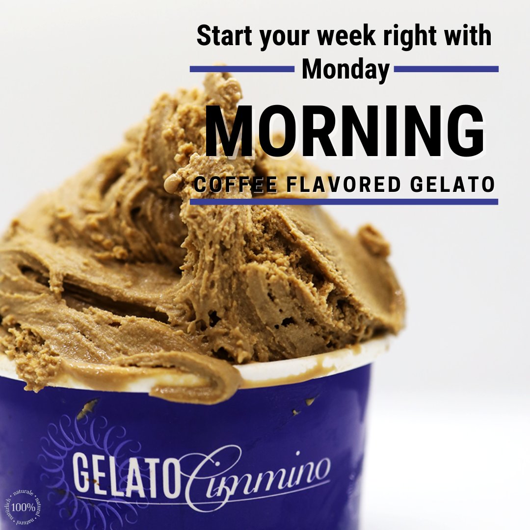 GelatoCimmino's tweet photo. Start your week off right with some Coffee Gelato from Gelato Cimmino! Our Coffee flavored Gelato has a great real coffee taste and even some caffeine to get your day started!
-
-
#gelato #coffee #icecream #foodie #azfoodie #arizona #scottsdale #azliving #monday #mondaycoffee https://t.co/T8jDvw3Ztq