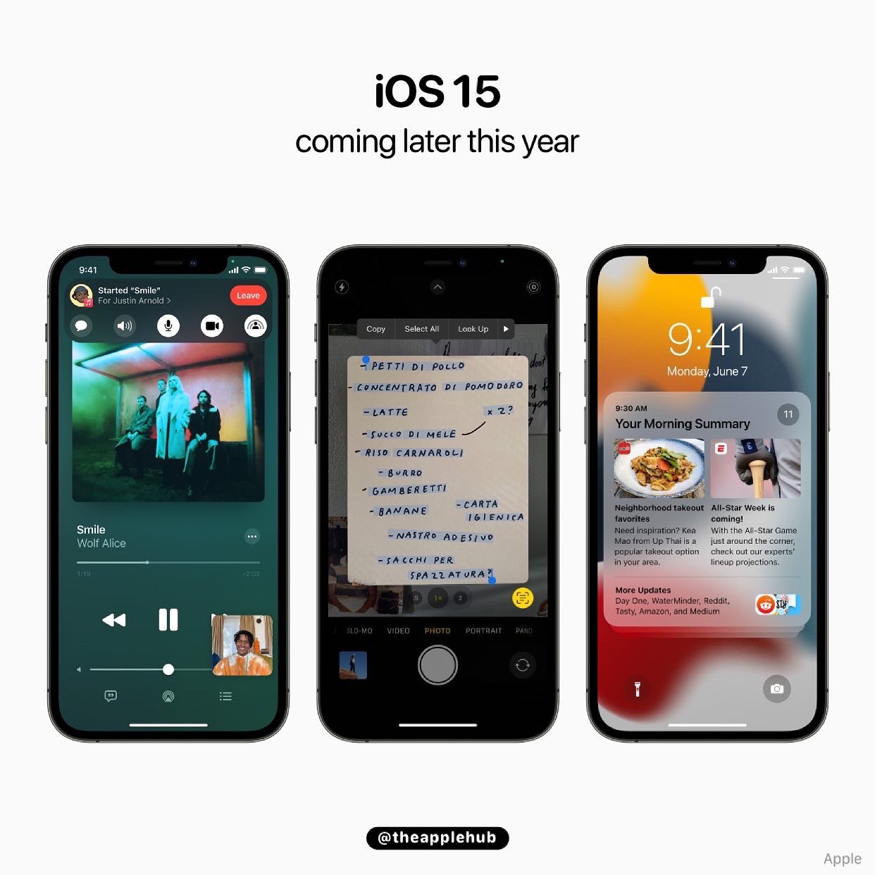 Apple Hub on X Apple has introduced iOS 15 featuring new FaceTime features including screen share and movie watching new Focus features new Weather and Maps apps enhanced on device intelligence and mo...