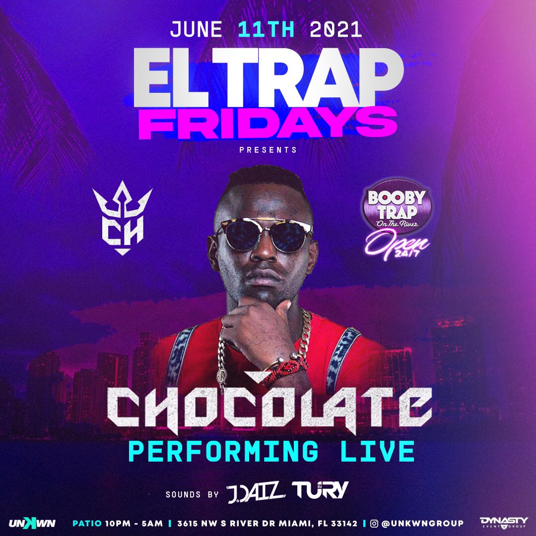 the_realDICK's tweet photo. EN EL BOOBY TRAP ! CHOCOLATE LIVE THIS FRIDAY ! RESERVE YOUR TABLES NOW - $720 FOR TWO BOTTLES ALL IN 🔥🍾💯 #UNKWN https://t.co/YZTFqB8C7z