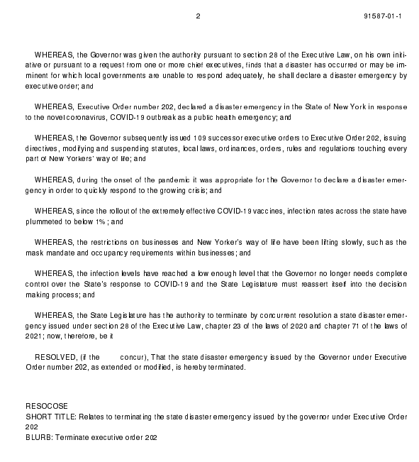 nysenategop's tweet photo. INBOX 🗞️⬇️
#NYSenateGOP & @NYS_AM: End the Disaster Emergency Declaration NOW!
#EndTheEmergencyPowers #RestoreLocalControl
READ THE RELEASE & RESOLUTION ⬇️ https://t.co/ONmeTLdQT0