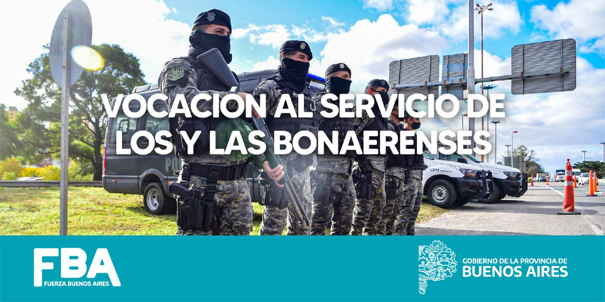 Formamos hombres y mujeres para cumplir y hacer cumplir la ley en todos los rincones de la provincia. Cumplimos con el compromiso asumido de servir y proteger a nuestra comunidad.
#FuerzaBuenosAires