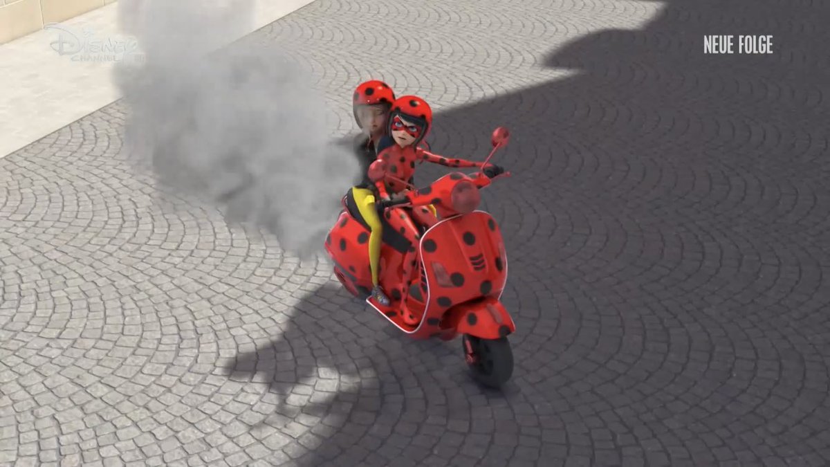 bugapun's tweet photo. biker ladybug supremacy https://t.co/BpDlyVkQUd