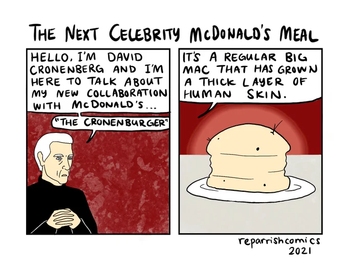 cronenberg x mcdonalds collab 