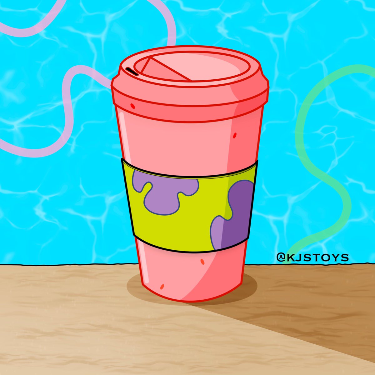 kjstoys's tweet photo. Caffeinated Characters - Patrick Star ⭐️

#patrickstar #spongebob #coffee #drawing #art #procreate https://t.co/VQeCEOFA5Q