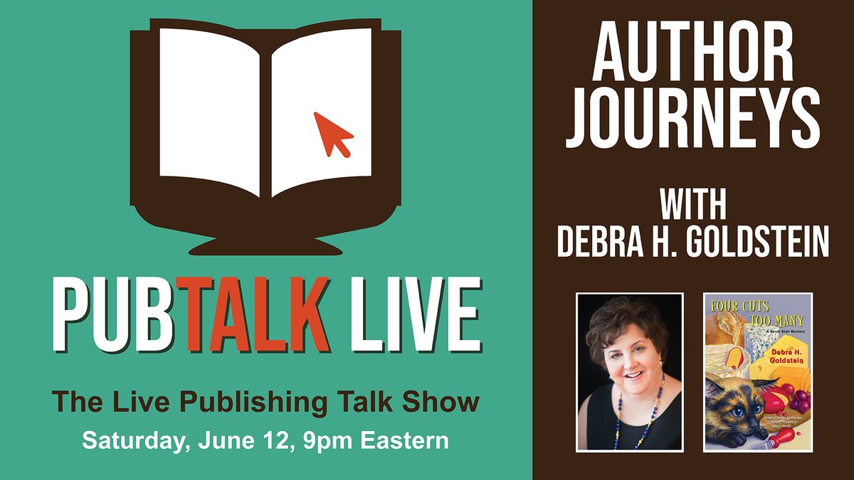 Sarah_Nicolas's tweet photo. Announcing! PubTalk Live Author Journeys with @DebraHGoldstein this Saturday!

Learn more here: https://t.co/hMSvl0TH0k https://t.co/wNTNQ7kLtB