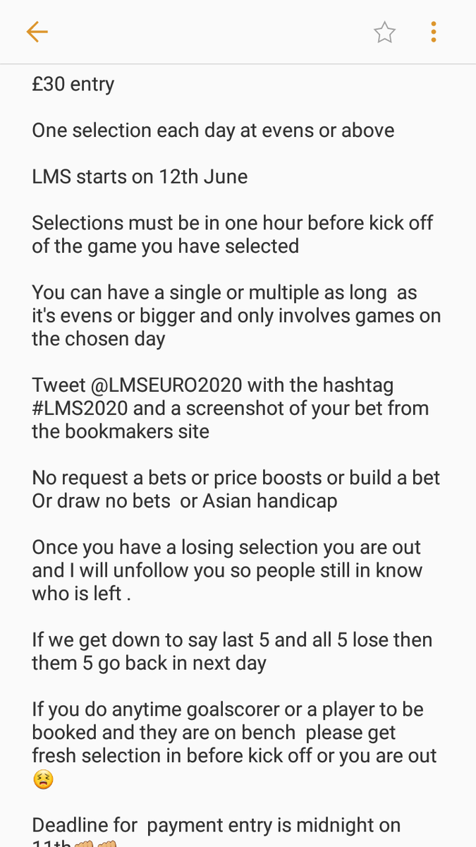LMSEURO2020's tweet photo. Rules updated https://t.co/bxTmUuc9Ng