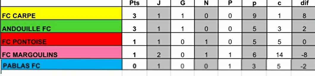 💥INFO CLASSEMENT DL⚽️💥

Voici le classement actualisé après les deux rencontres de ce week-end.⬇️