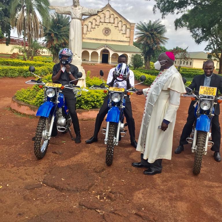 Transport for newly ordained Priests courtesy of #hopeforuganda