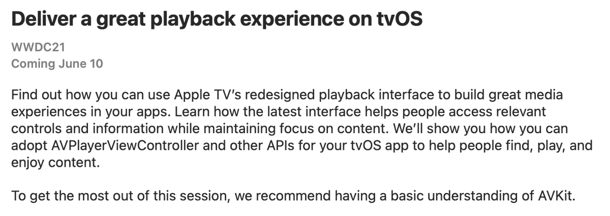 Deliver a great playback experience on tvOS. Find out how you can use Apple TV's redesigned playback interface to build great media experiences in your apps. Learn how the latest interface helps people access relevant controls and information while maintaining focus on content. We'll show you how you can adopt AVPlayerViewController and other APIs for your tvOs app to help people find, play, and enjoy content.