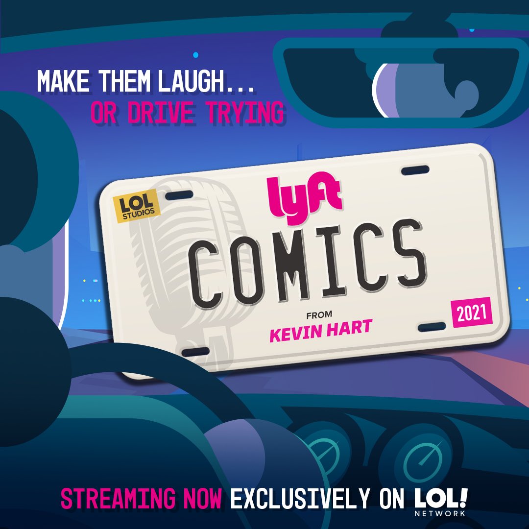 thefunnywalsh's tweet photo. I may have been unemployed for 8 months last year but I did work one day as a Lyft driver! Check me out trying to make strangers laugh while driving a real fancy car on #LyftComics on @lolnetwork ! Hopefully @kevinhart4real was impressed! https://t.co/thtzf51FXD