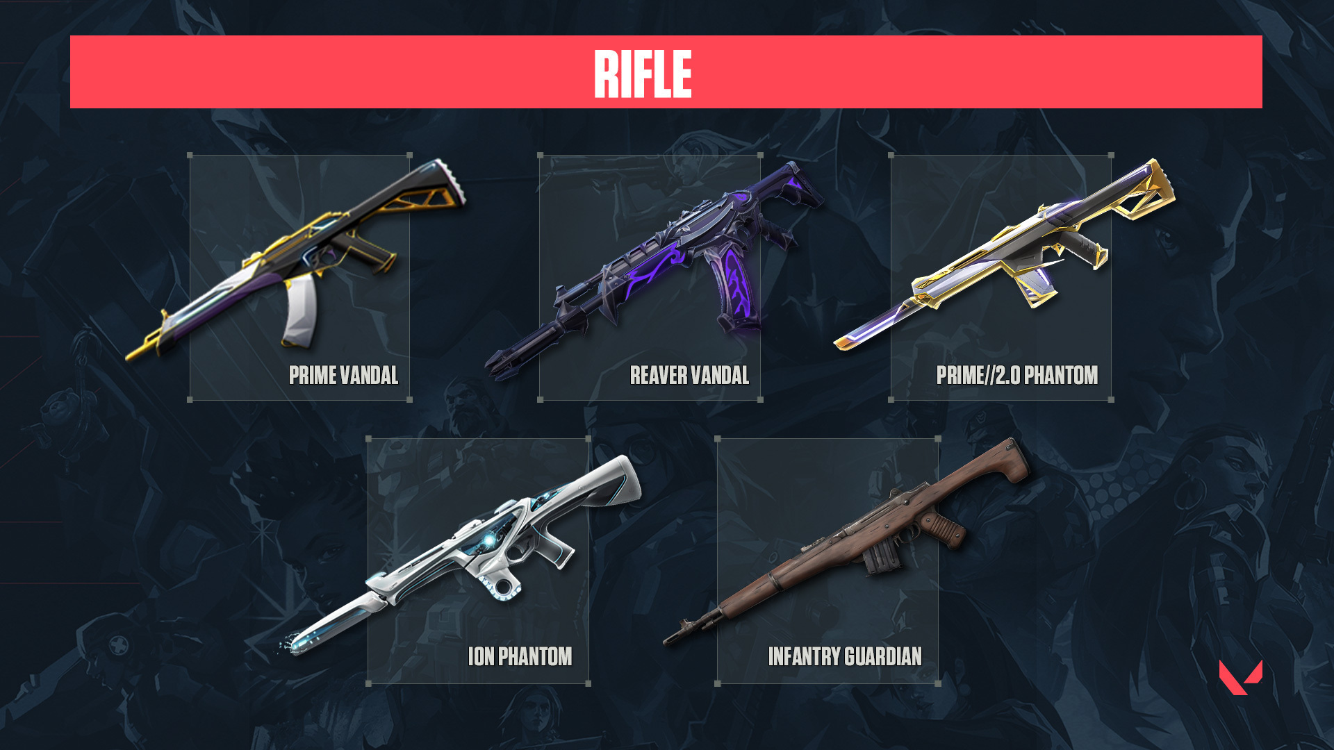 VALORANT on Twitter "Which Rifle should be in the Give Back Bundle