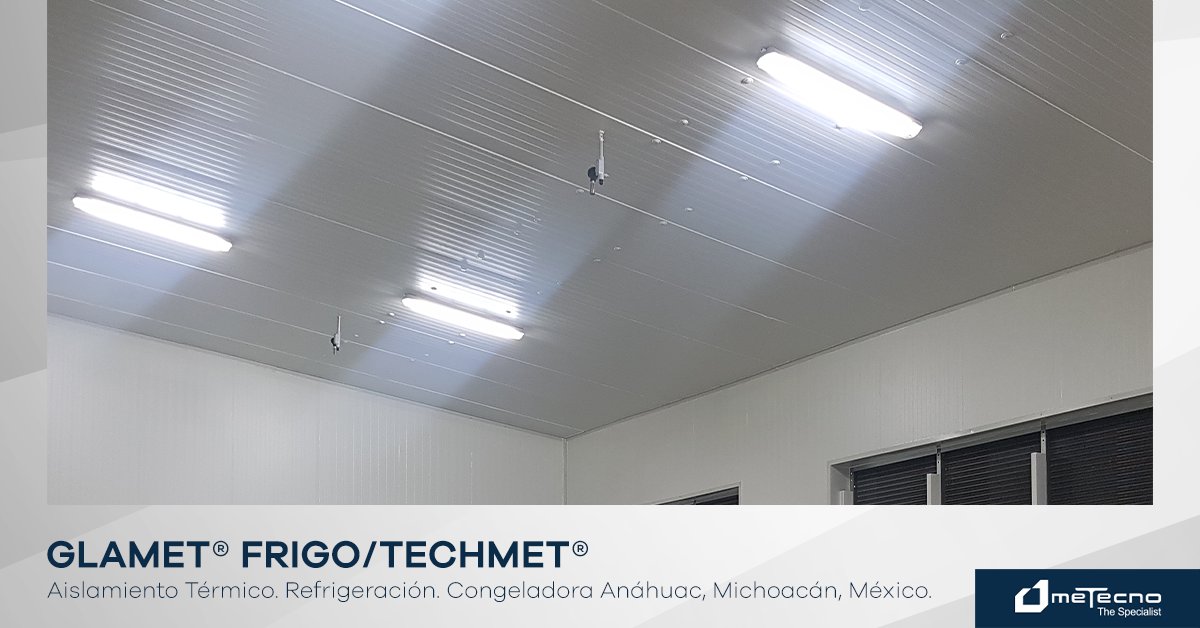 Metecno's tweet photo. El #PanelMetecno Glamet® Frigo/Techmet® para techos y cubiertas, también es utilizado por #LosEspecialistas en proyectos de refrigeración, debido a que ofrecen un excelente aislamiento térmico. https://t.co/536q4hbKCr