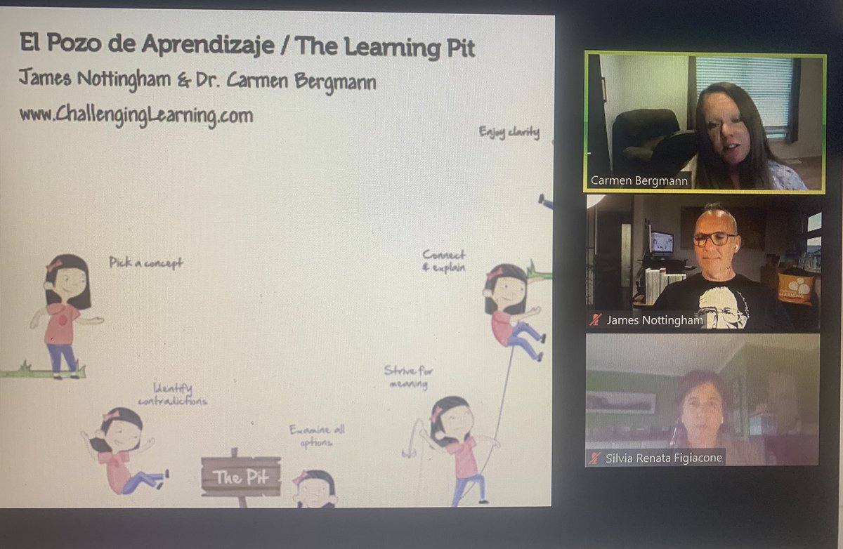 We have gone live! <a href="/JamesNottinghm/">James Nottingham</a> and the CL Team have begun their exploration of <a href="/TheLearningPit/">The Learning Pit</a> to inspire &amp; provide practical strategies to take into the classroom 🥰 #edutwitter #learningpit #webinar