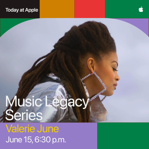 TheValerieJune's tweet photo. Join me in celebrating #BlackMusicMonth on June 15th as part of a #TodayAtApple virtual session with @Apple Downtown Nashville! I’ll be exploring the rich history of music, story, and culture with the National Museum of African American Music. https://t.co/2FilBdtR4n https://t.co/GCJV9hcvaG