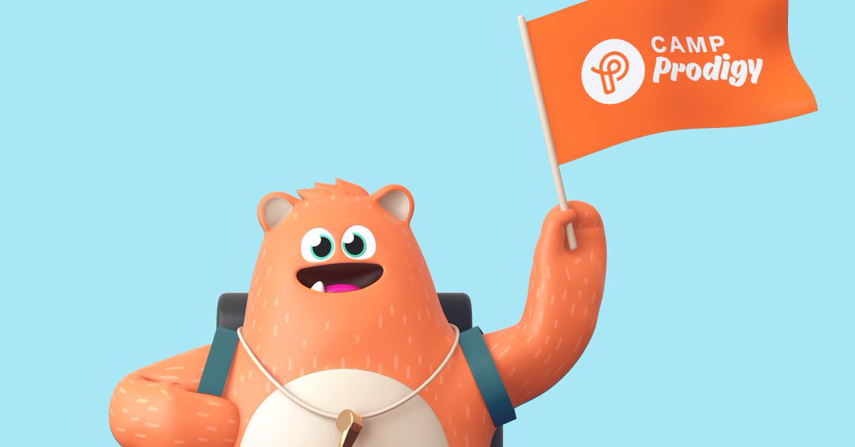 ProdigyGame's tweet photo. This summer, weβre inviting your students to #CampProdigy β six weeks of online and offline summer fun!
Send home Prodigy login info to make sure theyβll be able to participate and keep building key math skills over the summer. βοΈ https://t.co/NpmbYCutzA