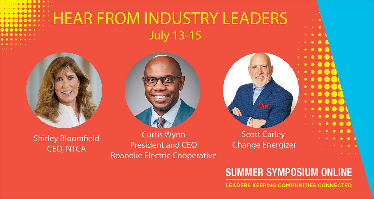 NTCAconnect's tweet photo. We look forward to connecting with new and veteran telco board members at the NTCA Summer Symposium Online to work towards advancing the rural broadband community through effective leadership. Register: https://t.co/2rtTYa65I6. #ntcasummer https://t.co/HQVPGXpSaK