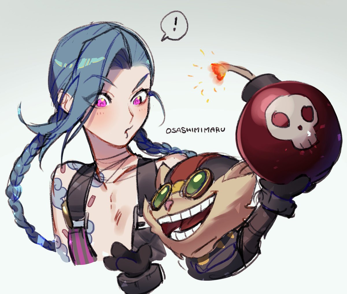 ジンクス(リーグ・オブ・レジェンド) 「#ArtofLegends 💥 」|おさしみ丸のイラスト