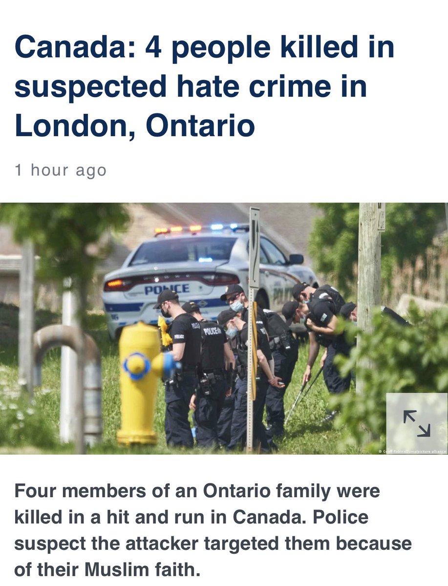 omarsuleiman's tweet image. A 20 year old decided to drive his car into an entire family in Canada to kill them all because of his hatred of Muslims. 4 of them have died. May Allah have mercy on the martyrs, heal the survivors, and protect us from the evil that drove that young man to hate. Ameen
