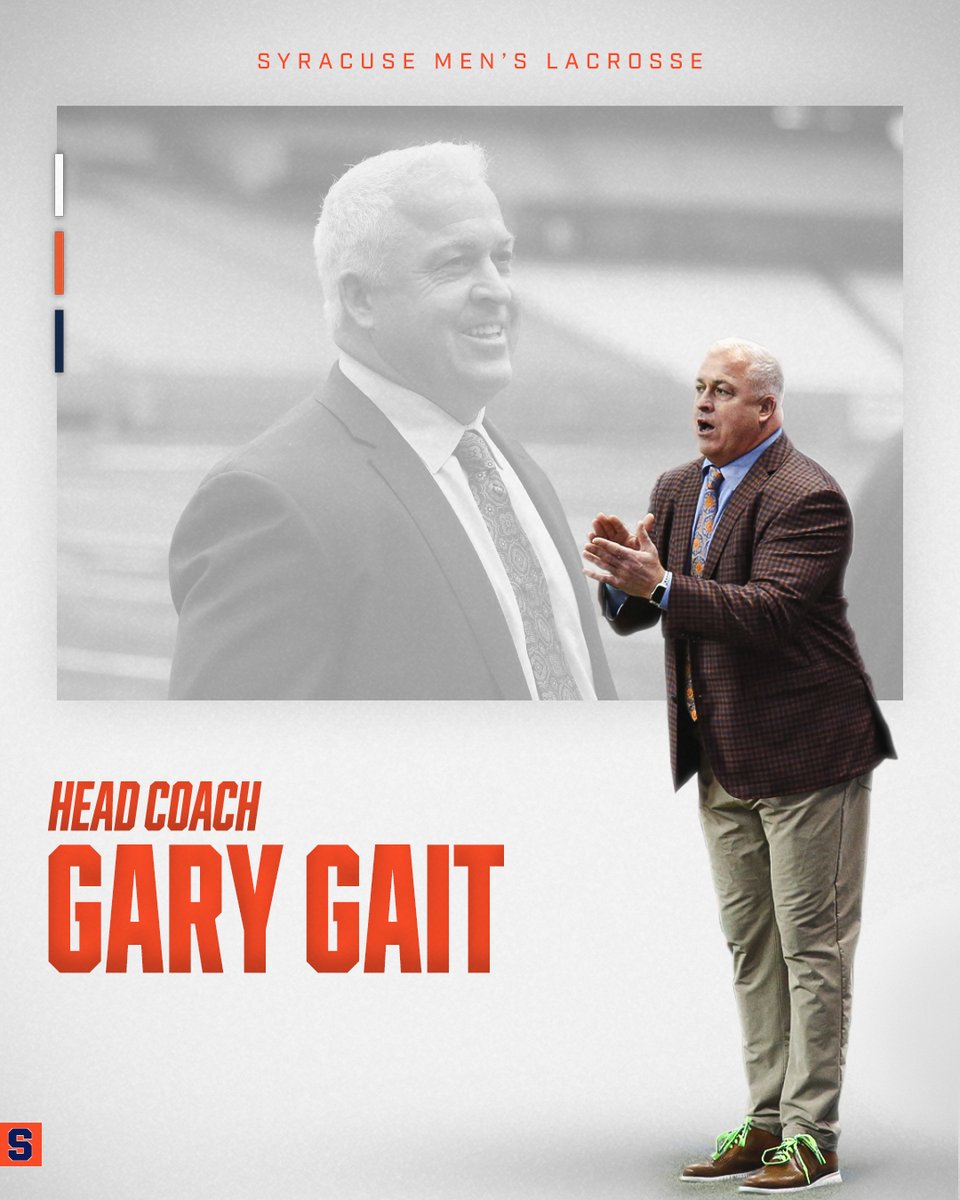 The greatest player in the history of the sport has returned to the Syracuse men's lacrosse program. @GaryGait has been tabbed as Syracuse's fifth head coach.