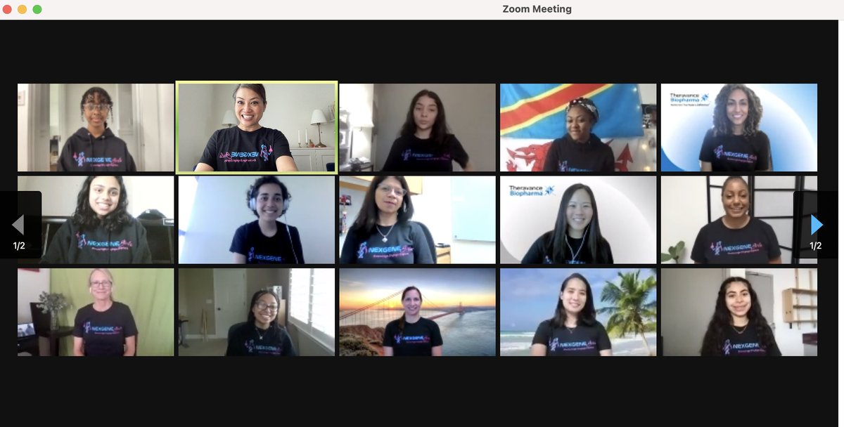 NexGeneGirls's tweet photo. Congrats 2021 NexGeneGirls! As part of CLS's Racial and Social Equity Initiative #WeCommitToChange, 12 high school girls from SF Bay Area will begin research projects with their mentors from: #AbbVie, #HorizonTherapeutics, #NektarTherapeutics, #TheravanceBioPharma &amp; #UCSF. https://t.co/sxxVPrAxOq