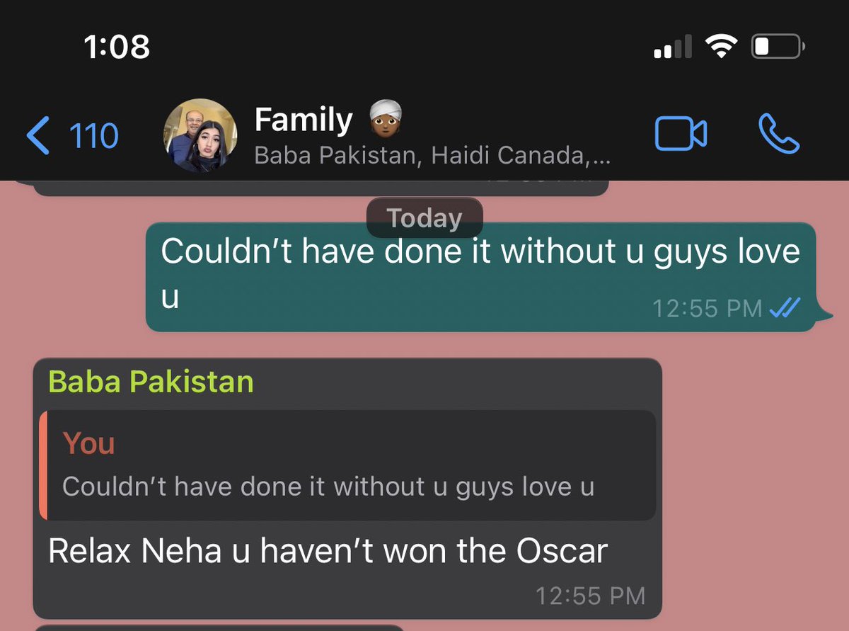 told my dad i got a new job and this is his response? 🥰