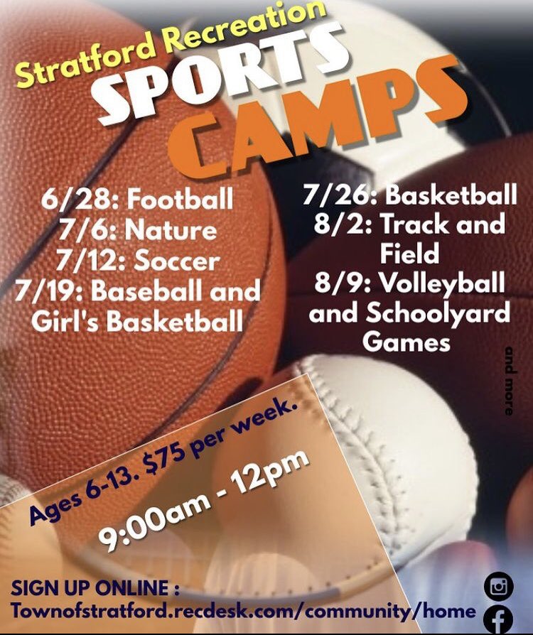 Signup and pay online: townofstratford.recdesk.com/community/home