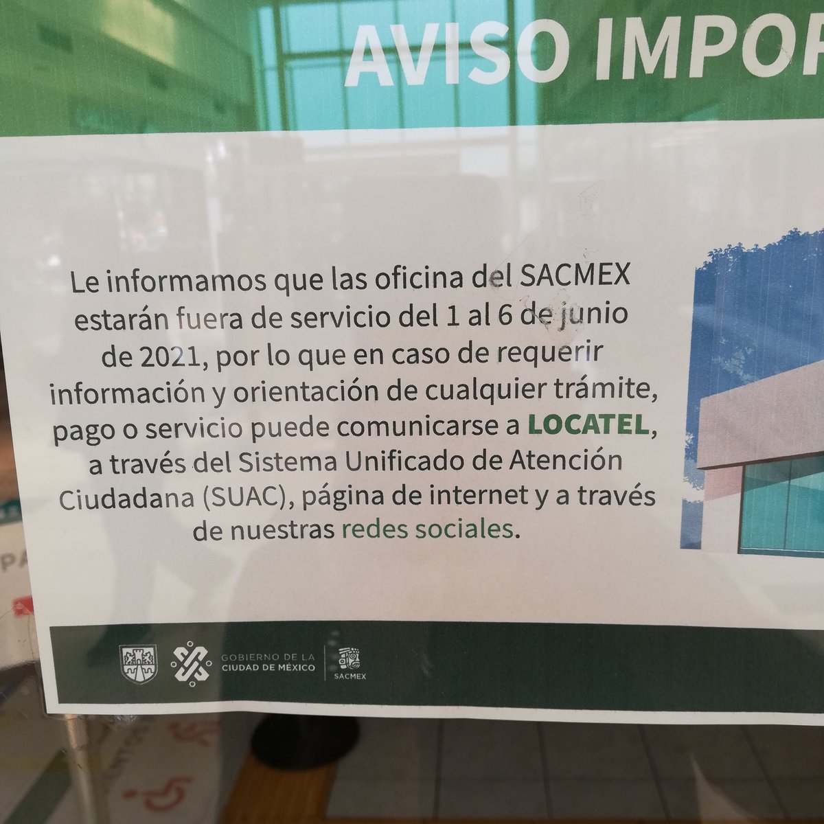 alexraymundo's tweet photo. A pesar del aviso,  sigue cerrada la oficina de @SacmexCDMX. Y aún no se sabe para cuándo darán servicio.
@Claudiashein
@GobCDMX https://t.co/Gy4JcPEDRe