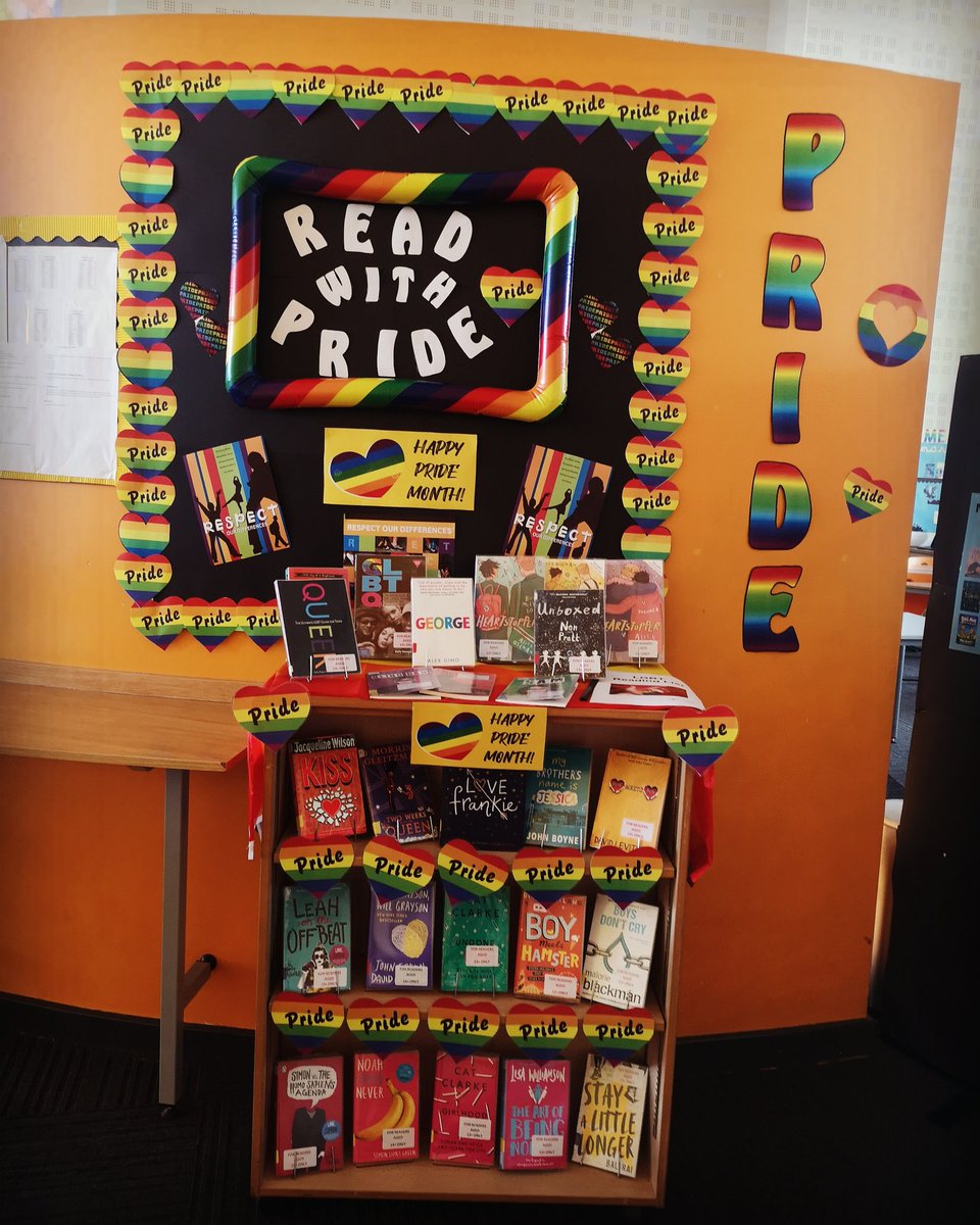 SpringyABTeam's tweet image. We are proud to be supporting       ❤️P🧡R💛I💚D💙E💜 awareness month &amp;amp; encouraging students to read with pride! 
 #readwithpride #makeadifference #bethedifference #promiseofhope #icanwecan #mentalhealth #bekindtoyourself #wordshavepower #antibullying