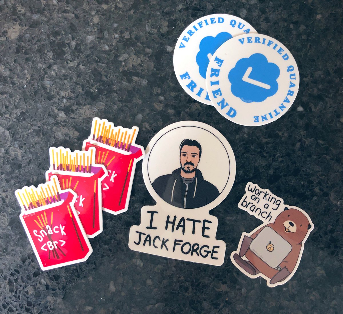 nickytonline's tweet image. Woohoo! Got my stickers today @rothecoder! Love ‘em!