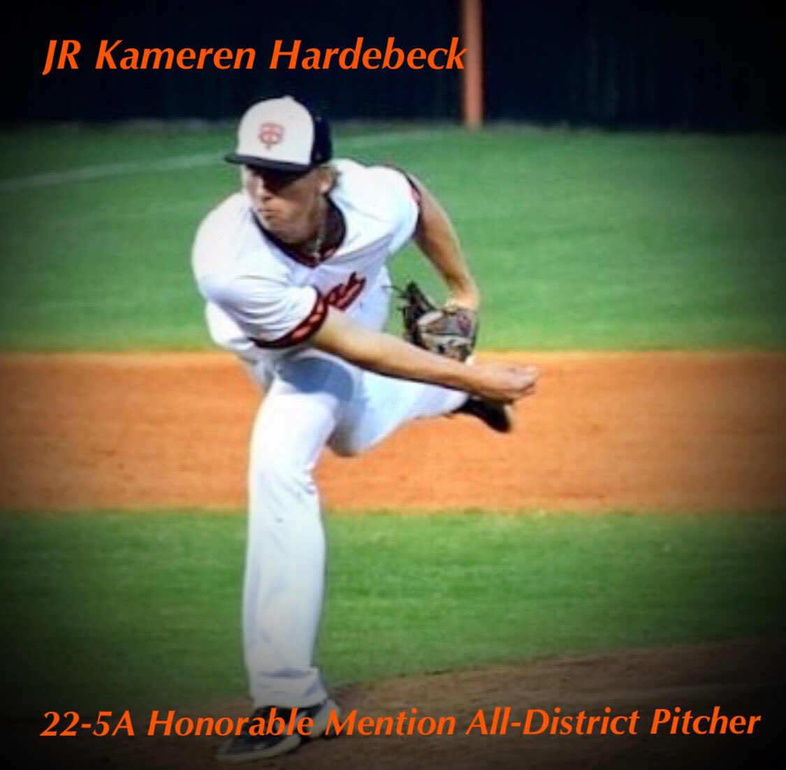Congratulations!!!
💥22-5A Honorable Mention All-District Pitcher💥                         JR Kameren Hardebeck   <a href="/KamHardebeck/">The_Great_Kambino</a> #family #TCStingsbaseball #team2