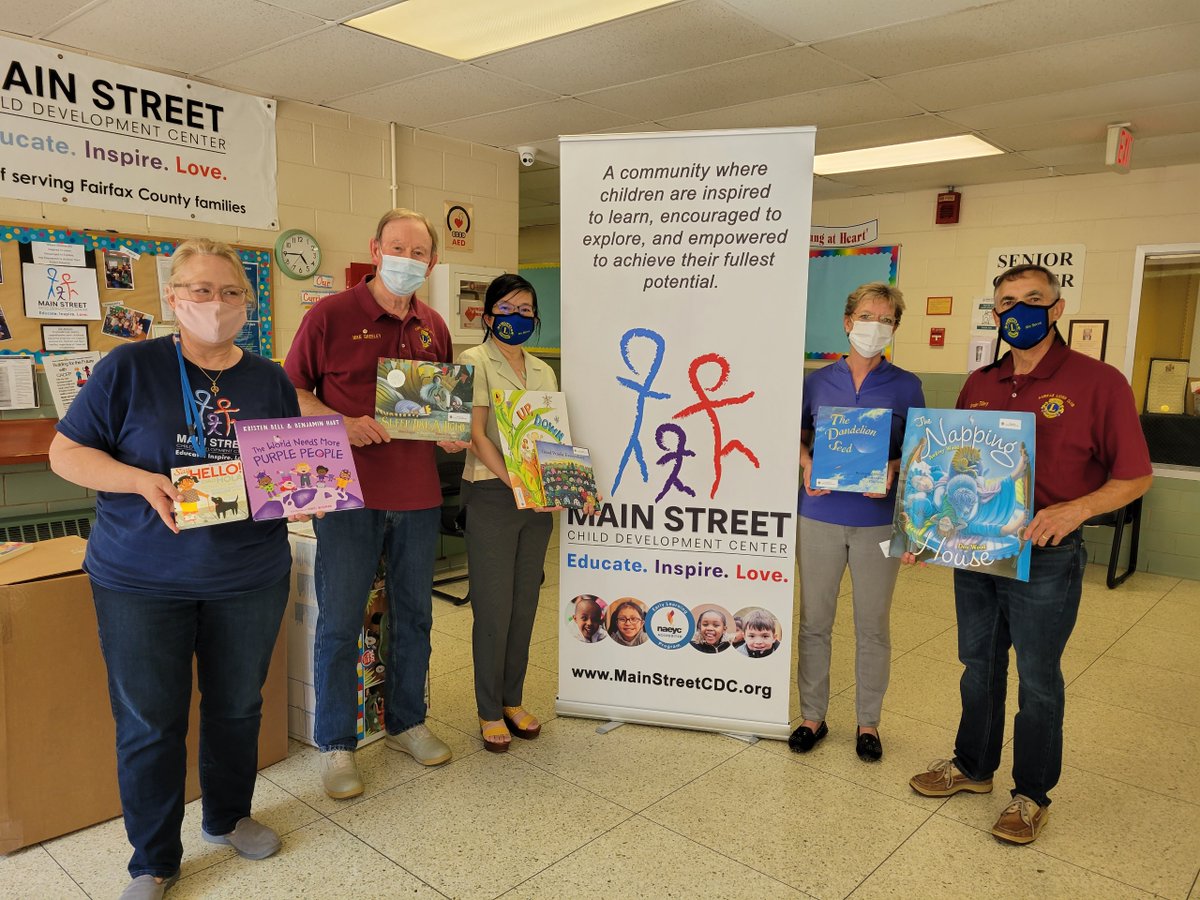 MainStreetCDC's tweet image. We are so thankful to have wonderful supporters like the Fairfax Host Lions Club who stopped by this week with books for our library! 
#LionsClubsInternational #earlychildhoodeducation #raiseareader