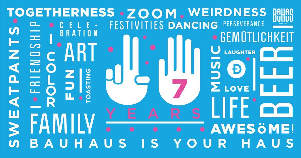 SEVEN YEARS OF AWESÖME at Bauhaus: Sat, July 10th. It's safe to say Bauhaus has officially resumed its role as party-host, so buckle up and ready yourself for good times. LIVE MUSIC from @NurDRocks and Viva Knievel + DJ set. FOOD from Animales Burger Co. and more!