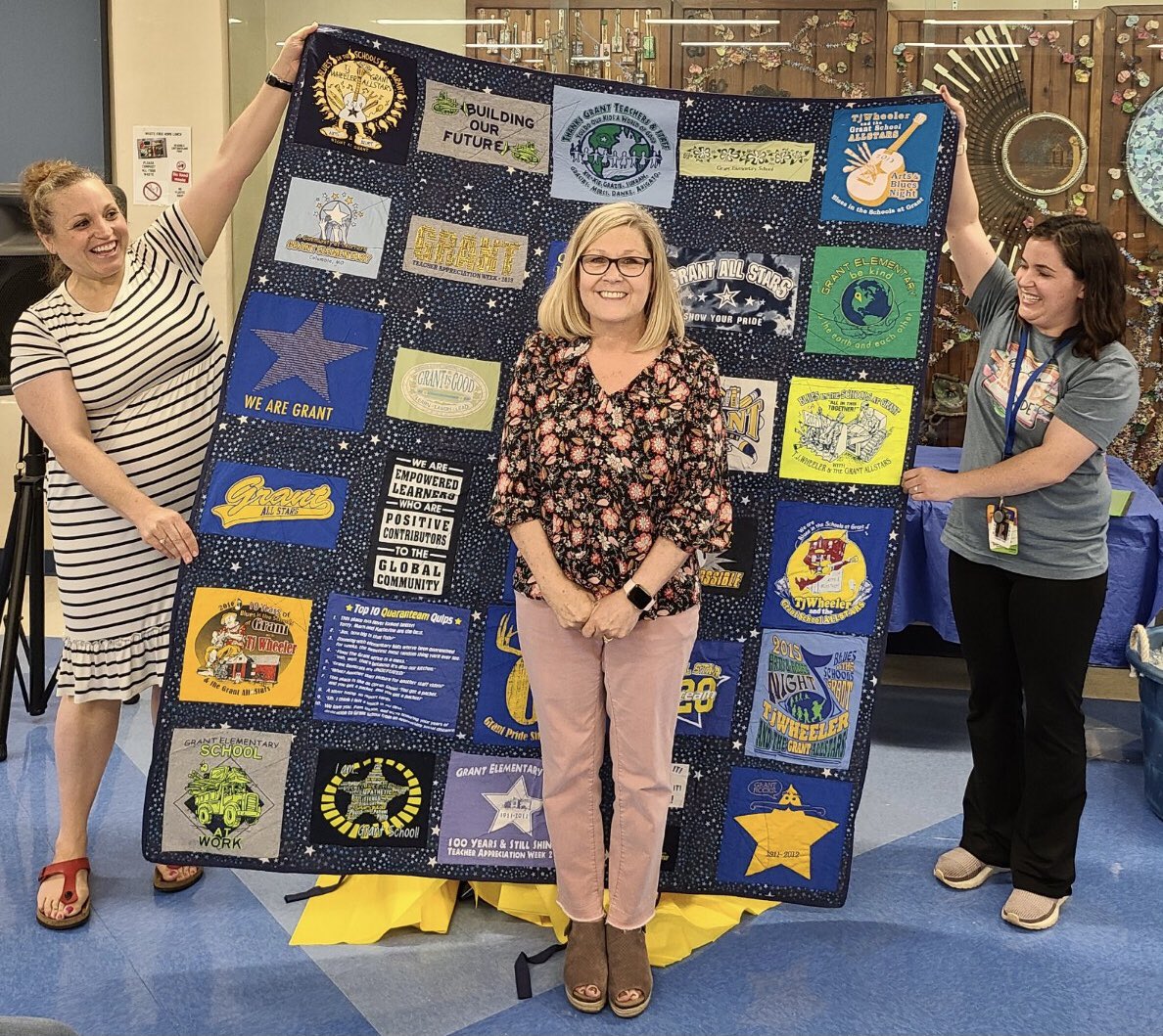 <a href="/GrantMedia1/">Grant Media</a> <a href="/GrantAllStars/">Grant Elementary</a> @teamschwarting @TummonsMusic <a href="/MrsCSeek__Grant/">Seek's Second Grade</a> today we said happy retirement to one of the best first grade teachers to ever do it, Mrs. Krumm! 25 years at Grant. One of my mentors and friends for the past 18 years. Happy days ahead! #grandmatime