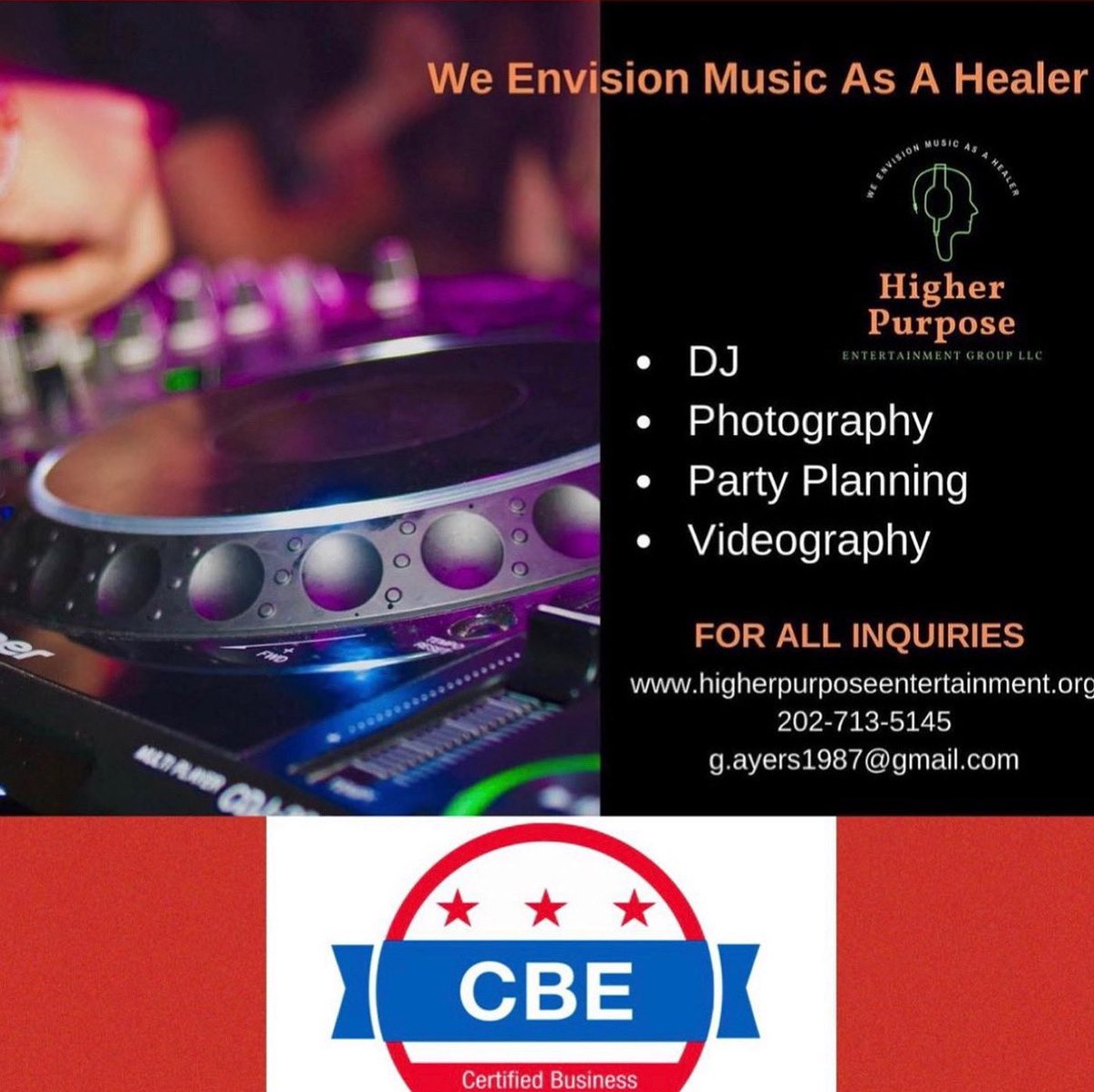 HigherPurposeDJ's tweet photo. #HPEG are excited to announce that we recently received officially approval from the DC Government for the following DC CBE  business certifications:

LBE (Local Business)

SBE (Small Business)

DEZ (Development Enterprise Zone)

ROB (Resident Owned Business) https://t.co/WdjEV1gsgw