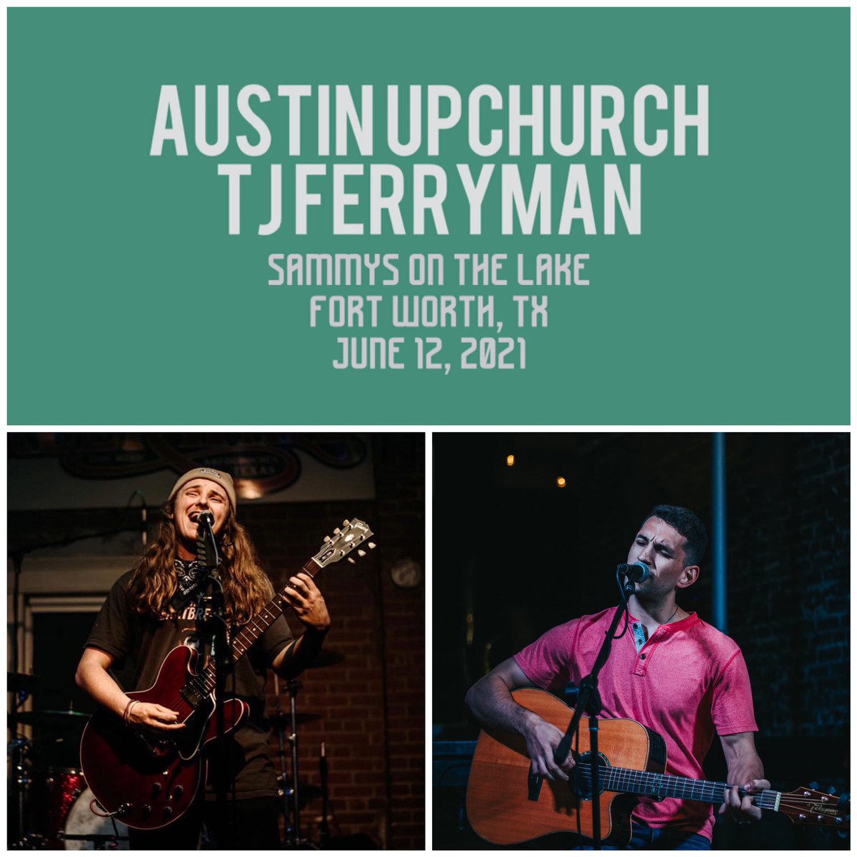 tjferryman's tweet photo. Swapping songs with the homie @AustinUpchurch_ this Saturday in Fort Worth. Gonna be 🔥. Music starts at 7:00, see y’all there! https://t.co/9zxIWKG5uR