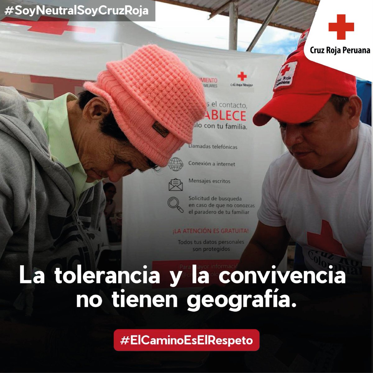 El respeto por la misión humanitaria de la Cruz Roja Peruana, permite brindar asistencia oportuna a quién lo necesita.
#SoyNeutralSoyCruzRoja