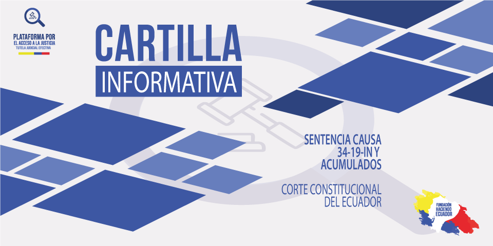FHE_Justicia's tweet photo. Te presentamos nuestra cartilla informativa sobre la primera acción de inconstitucionalidad por la Coalición Nacional de Mujeres del #Ecuador en el 2019.  #ConstituciónEc @CorteConstEcu 

Infórmate aquí: https://t.co/Wn65QGbVr8

Una iniciativa de:
@HaciendoEC 
@FHE_Justicia https://t.co/AaqiVyyT0q
