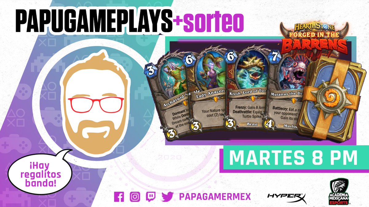 PapaGamerMex's tweet photo. 🥳BANDA!!!! Llegó #regalito de parte de nuestros amigos de @BlizzardCS_ES @PlayHearthstone  
ni más ni menos que un #minikit #hearthstone 

Atentos al #stream de mañana martes a las 8 pm 

Para participar solo tienen que darle like, RT y estar presentes en el stream. https://t.co/e3PHhFnMSG