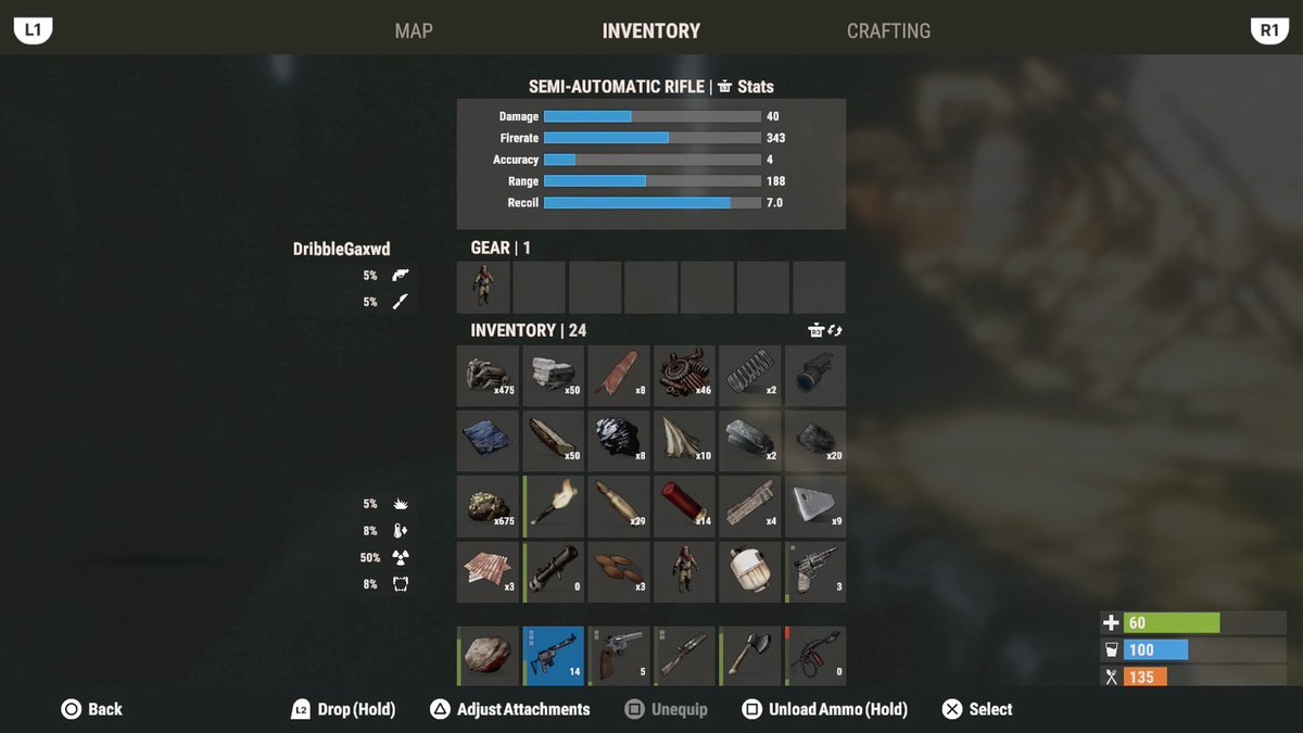 smoothmanjay's tweet photo. @EmilyACAB8 @playrustconsole This is what I lost when my game crashed in the middle of harbor going to scrap some items and this is what I lost not only did I not have the rocket launcher researched but it took me hours of raiding a clan by myself to get it and I lost it all https://t.co/wJ3nhgBZpF