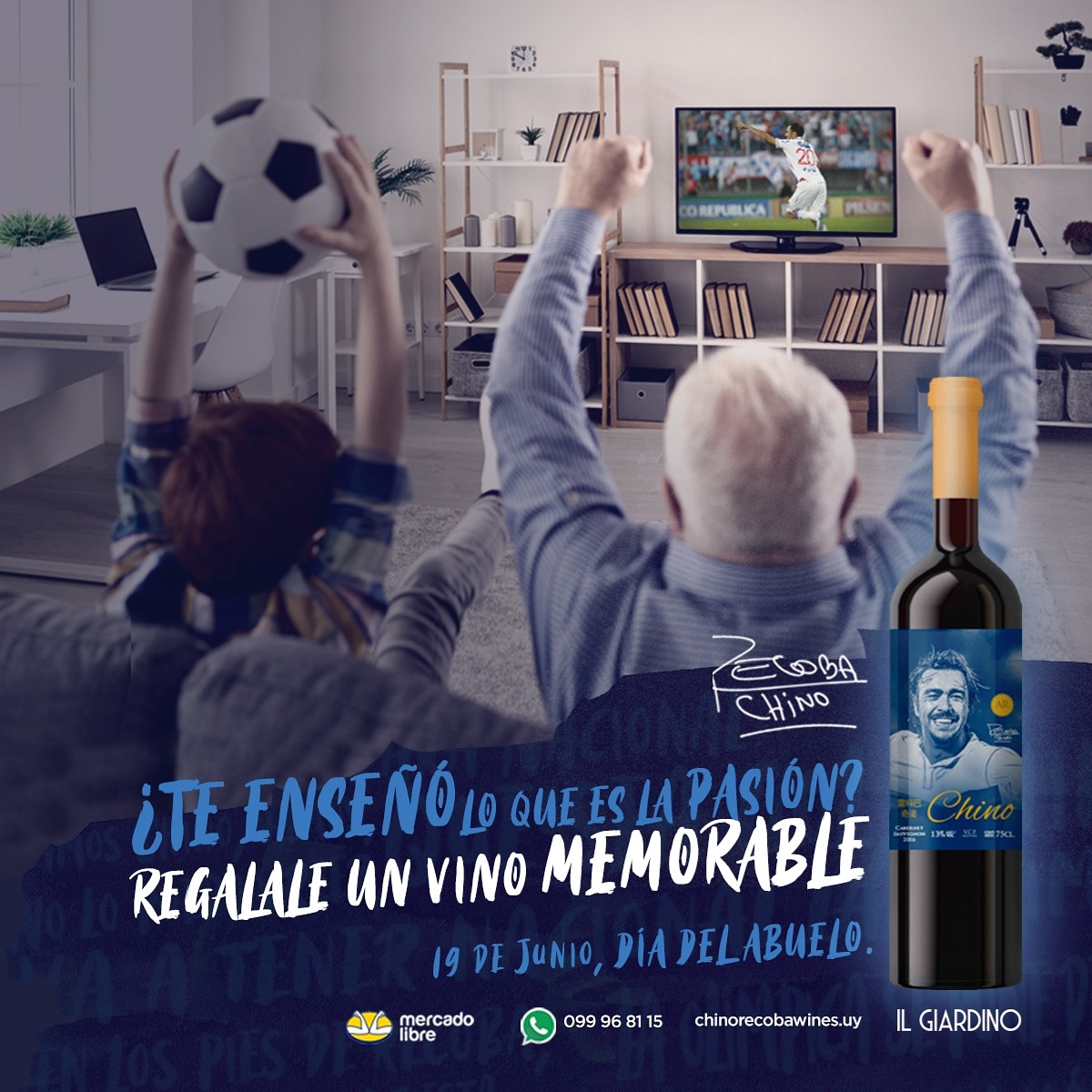 Chino_Recoba20's tweet photo. Para las abuelas o los abuelos que también nos transmitieron esta pasión ⚽️ un vino 100% uruguayo y bien tricolor!!! Ojalá lo puedan disfrutar muchas familias 🍷🍷
@futbolandwine https://t.co/E1eTnMCXJk
