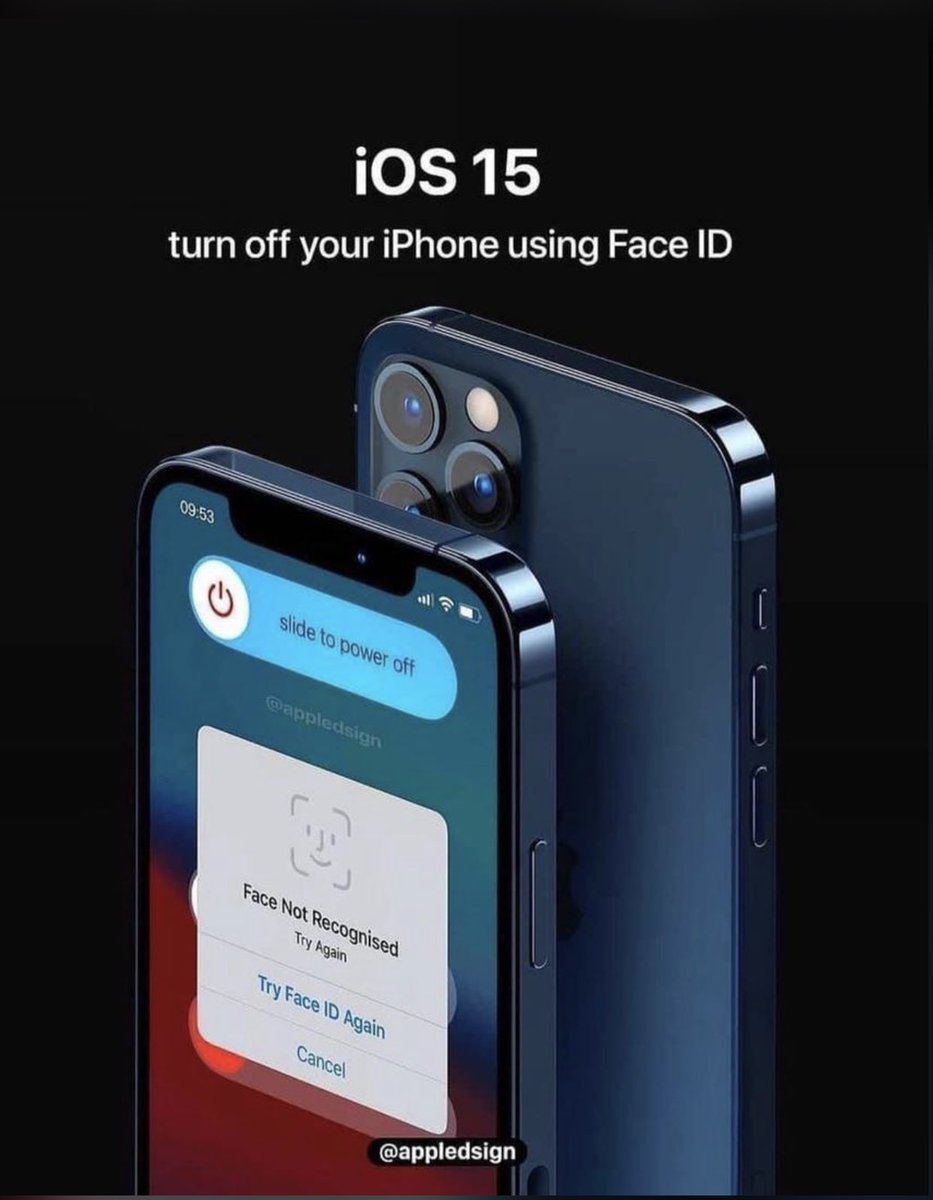 moctarsylla21's tweet photo. Face ID obligatoire pour éteindre sous iOS 15…
Ah chers voleurs, on aura le temps de vous localiser et d’aller manger vos morts et reprendre nos iPhones 🤌🏾 Unbelievable.. https://t.co/xbGjOni8nV