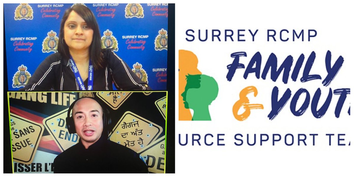SurreyRCMP's tweet photo. Wow! Such great turn out for our Webinar last week. Thanks for logging in to hear Sgt Mike Sanchez deliver his anti-gang programing #ShatteringTheImage and Kaitlin Rai talk about the Family Youth Resource Team. Next webinar: June 16, Preventing Elder Abuse https://t.co/l9uJtfbXiY https://t.co/mCCWQ4Eutb
