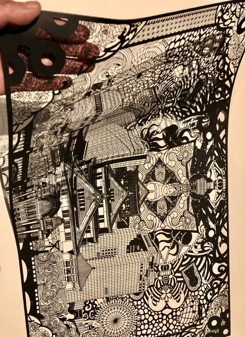 ジャム ゴイドさん がハッシュタグ 切り絵 をつけたツイート一覧 1 Whotwi グラフィカルtwitter分析