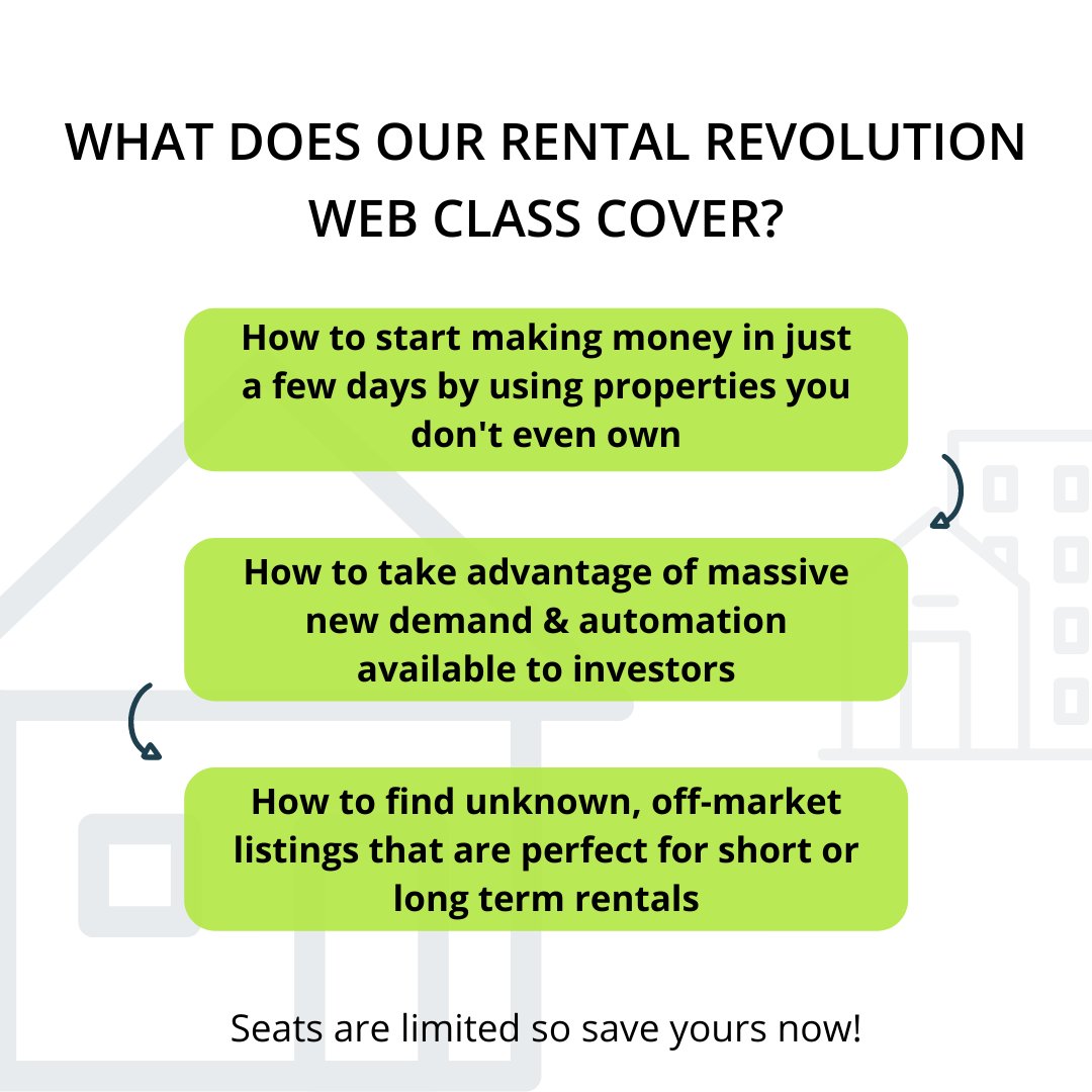 Whether you're into short-term, long-term, or new Micro-rentals, all the momentum is moving in the right direction as 2021 unfolds.
Tap the link in the bio to join the web class NOW to learn this new three-prong rental approach that gives you SO many new ways to get started.