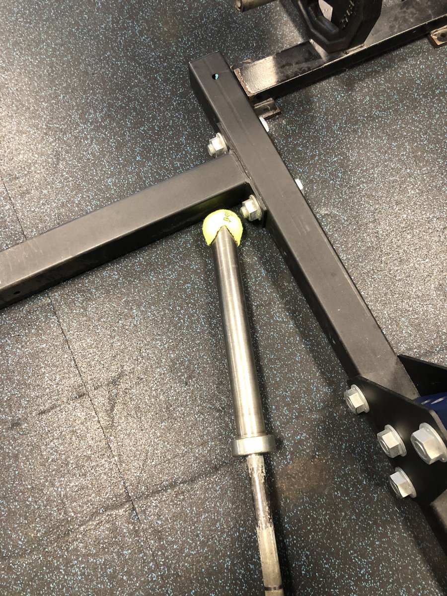 MrCoachMoon's tweet photo. Thanks Coach Krenik of Girls Tennis for the extra tennis balls!
Going to be using them to cap our barbells during Landmine work πͺπΌ
#SaveTheRacks https://t.co/VtQJWV8pmr