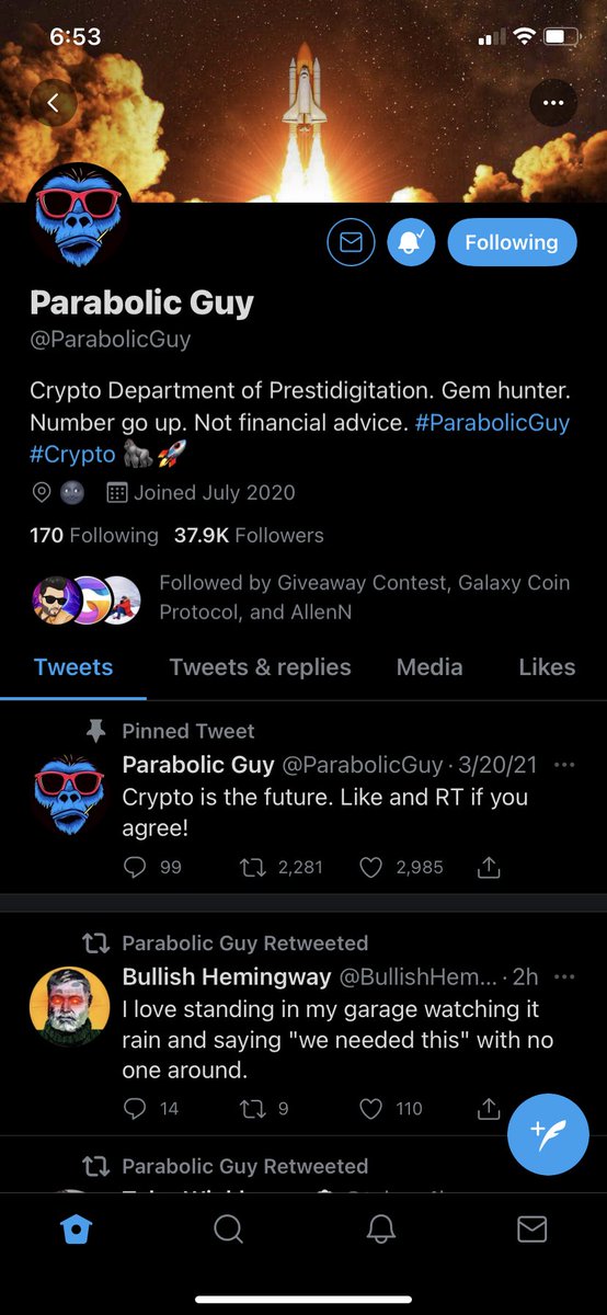 justdanin's tweet photo. @GA_Contest @ParabolicGuy Done🚀🚀🚀 https://t.co/ZGDindDaft