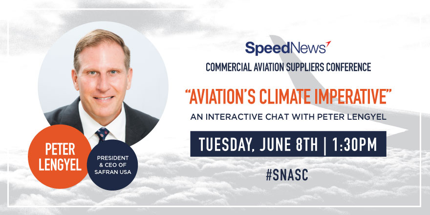 SafranUSA's tweet photo. DYK that 75% of @Safran's R&T investment is focused on reducing its environmental footprint? Learn more about the company's continued focus on green aviation during the @SpeedNewsConf Commercial Aviation Suppliers Conference this week! #SNASC #sustainableaviation https://t.co/wyd5RrTFzO